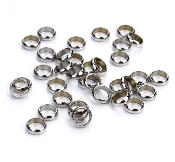 

Круглые бусины-разделители из металлического сплава, бусины с отверстиями, плоские бусины Будды для изготовления браслетов и ювелирных изд...