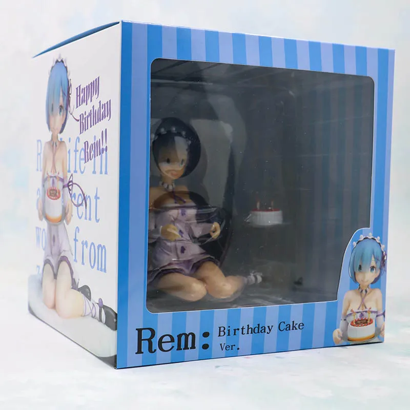 

Re:Life in a Different World from Zero Action Figure Rem Re Zero Birthday Cake Ver. PVC Collection Model Toy Birthday Gift