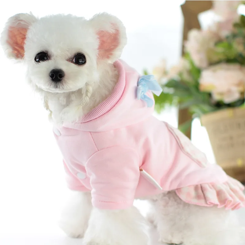 

Зимняя одежда для собак, платье для собаки, пальто для пары, толстовки для щенков, для кошек, Йорков, Бишон, пудель, шнауцер, померанский мопс