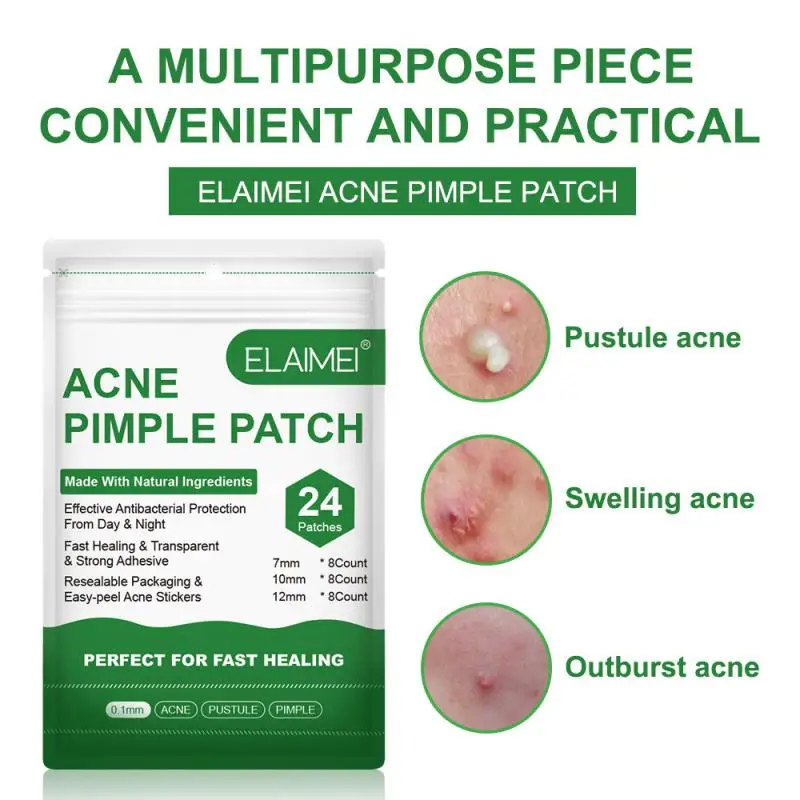 

24Pcs/Sheet Acne Pimple Patch Invisible Acne Stickers Blemish Treatments Acne Master Pimple Remover Patches Face Skin Care Tools