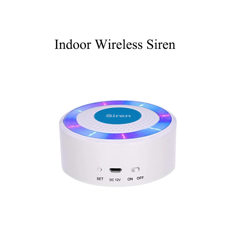 wireless siren Беспроводной детектор движения Pir датчик окна двери пожарный детектор дыма и газа стробоскоп сирена 433 МГц аксессуары для системы сигнализации KONLEN - Цвет: wireless siren