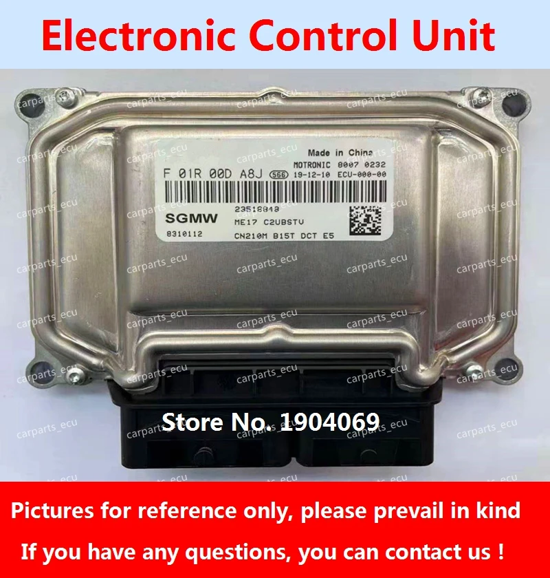 

Плата компьютера двигателя F01R00DA8J 23518848 F01RB0DA8J ME17 ECU F01R00DDB1 23915321 F01RB0DDB1 для автомобиля Wuling Baojun