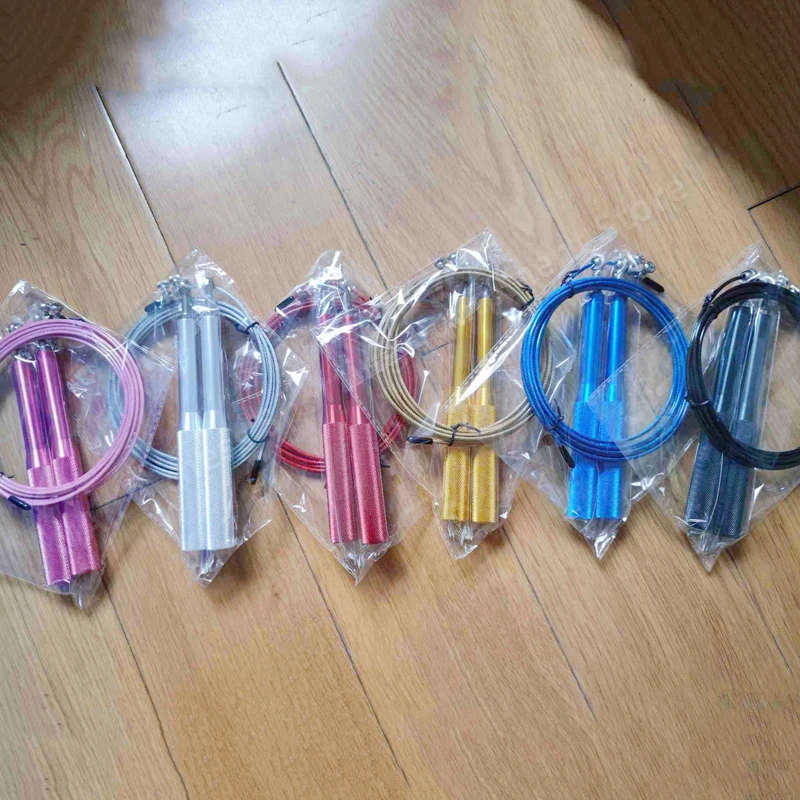 

Bearing Jump Rope Crossfit Weighted High Strength Aluminum Alloy Handle Steel Rope Man Women Fitness Exercise Adjustable Rope