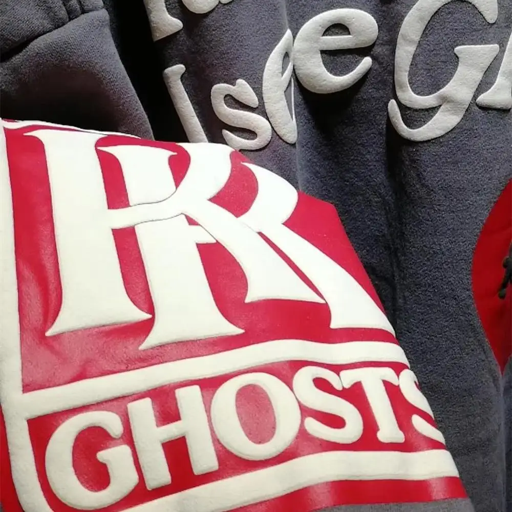 Худи Kanye West с надписью Lucky me i see Ghost худи красным сердечком искусственными