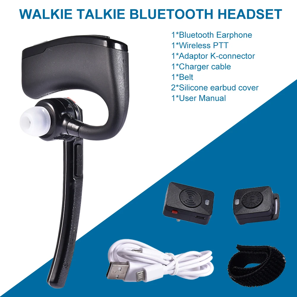 

Wireless Bluetooth Headset M-connector Headset Automatic Matching For Motorola Series Walkie Talkie Headset Accessories