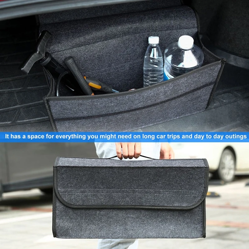 Portable Foldable Multipurpose Car Felt Cloth Folding Storage Box Organizer Case Auto Multi-use Tools organizer box Bags | Багаж и сумки