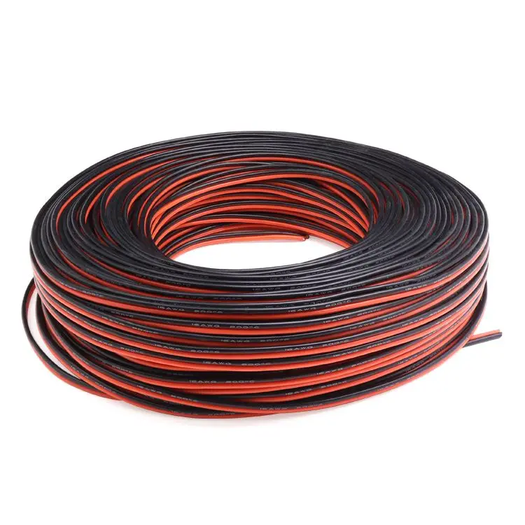 1 м 2Pin удлинитель 18AWG силиконовый супер мягкий медный кабель освещение шнур