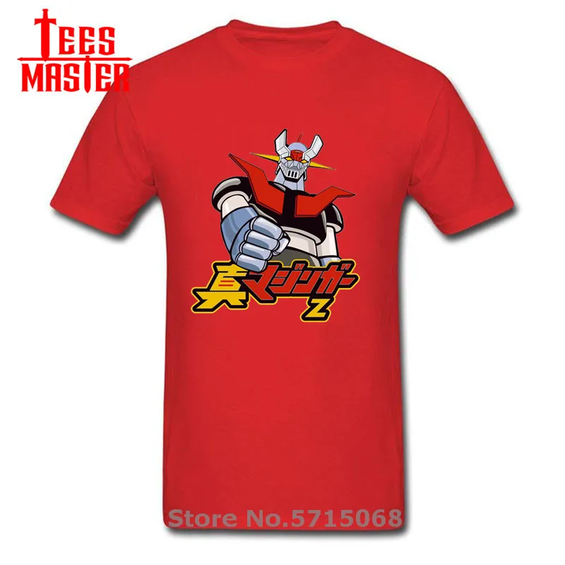 Футболка Mazinger Z с японским аниме Мужская мультяшная короткая футболка Infinity