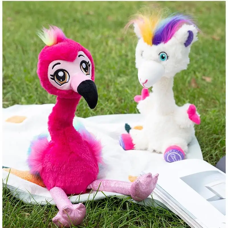 

Flamingo Plush Dancing Toy Electric Flamingo Stuffed Toy Talks Singing And Dancing Multifunctional Animal Toys For Kids