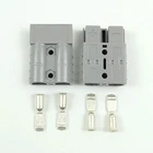 Комплект для быстрого подключения аккумулятора, 600 В, 50 А, медный, серебристый, разъем трейлер лебедки, макс. подключение для провода 6AWG