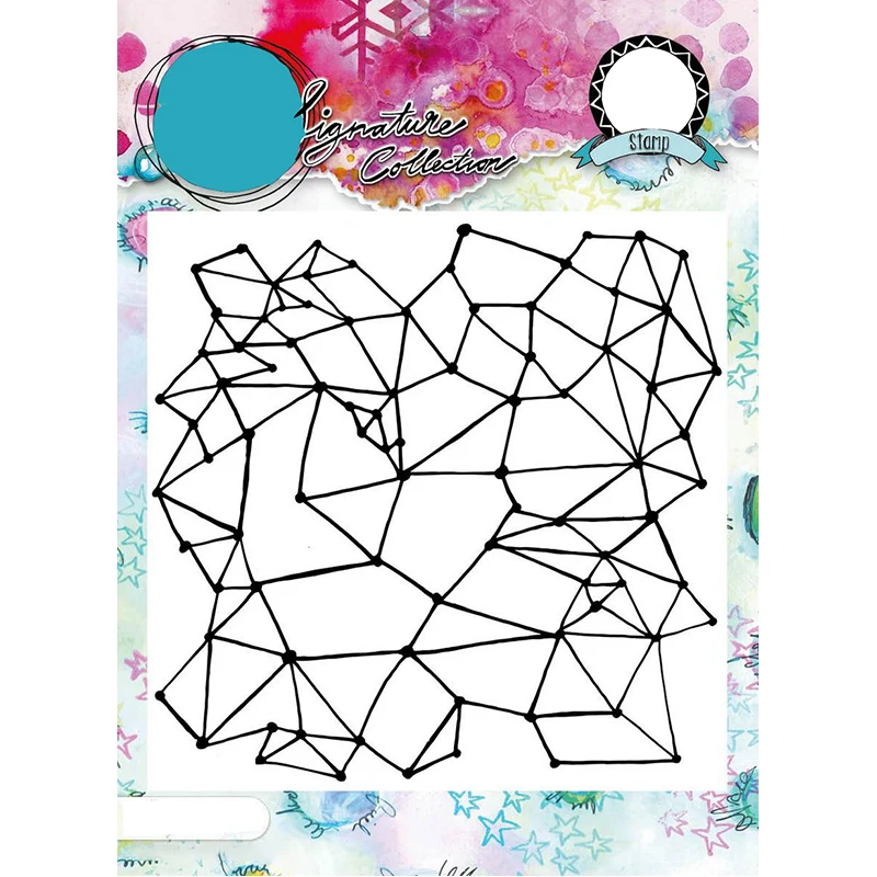 

2021 New Square Graffiti Pattern Transparent Clear Stamps For DIY Craft Making Paper Decoration Greeting Card Album Scrapbooking