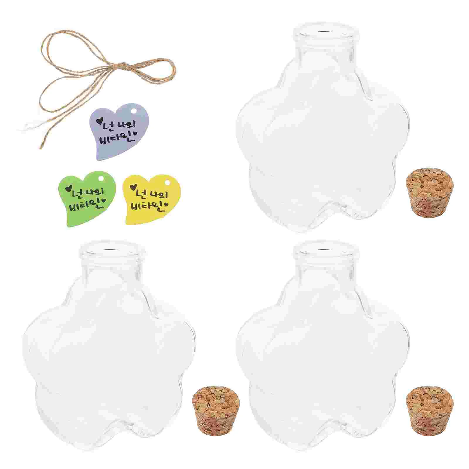 

3 шт., стеклянные банки в форме цветка сливы