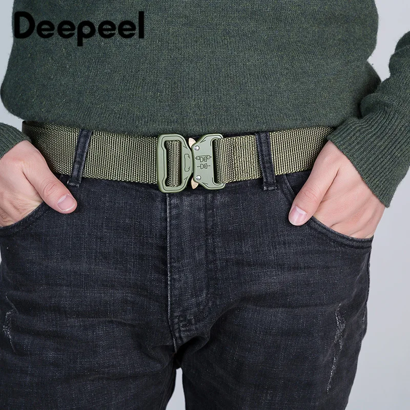 Deepeel 1 шт. 125x11 5/135/см армейский зеленый тактический Мужской ремень с