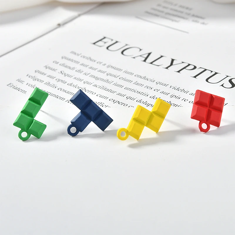 Интересные креативные милые гвозди для Тетрис серебро 925 пробы игла рукоделия