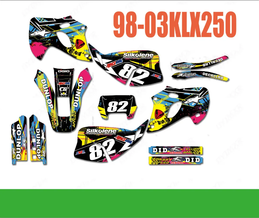 Полный набор наклеек наборы Бесплатные пользовательские номера графические