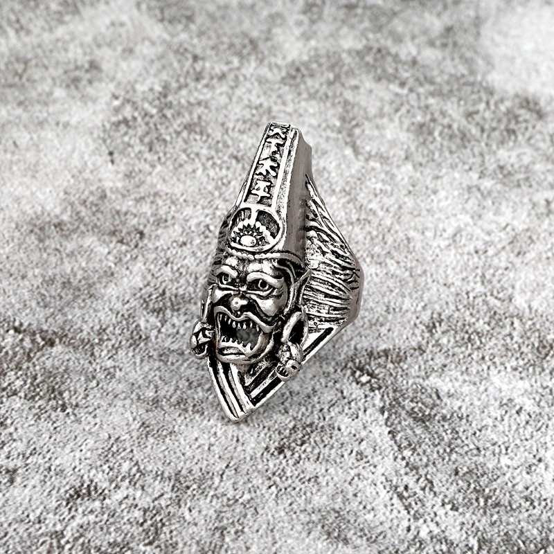 1 шт. мужское винтажное панк известное кольцо с привидением готическое забавное