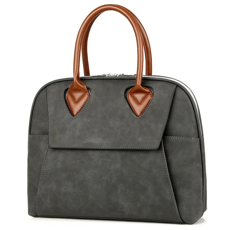 Женский кожаный портфель стильная розовая сумка через плечо для ноутбука