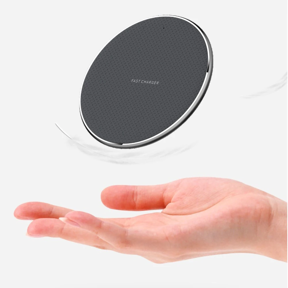 

Qi Metal 10W Wireless Charger for iPhone 11 Xs Max X XR 8 Plus 10W Fast Charging Pad for Samsung Note 9 Note 8 S10 Plus 2021
