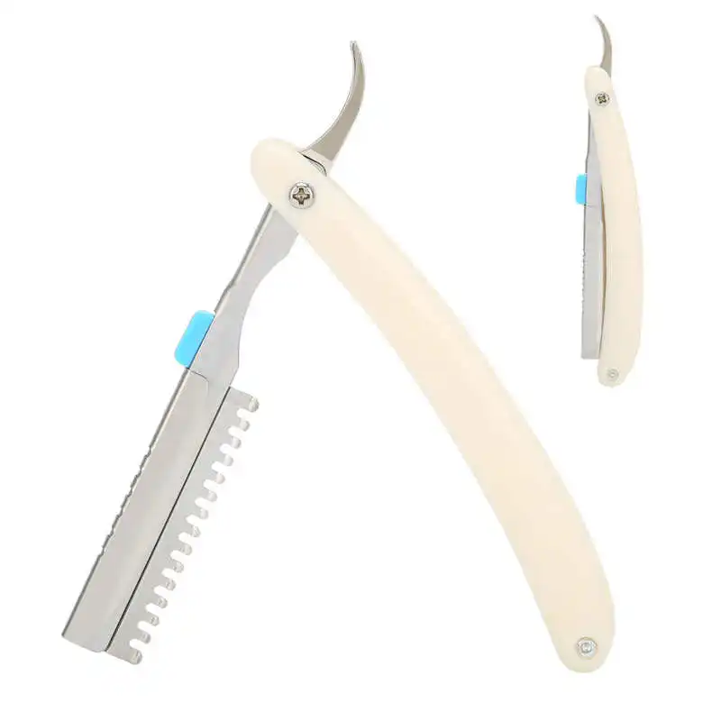 

Electric Shaver For Men Nose Hair Trimmer Stainless Steel Manual Shaving Blade Holder Folding Shaving Knife Rack for Salon