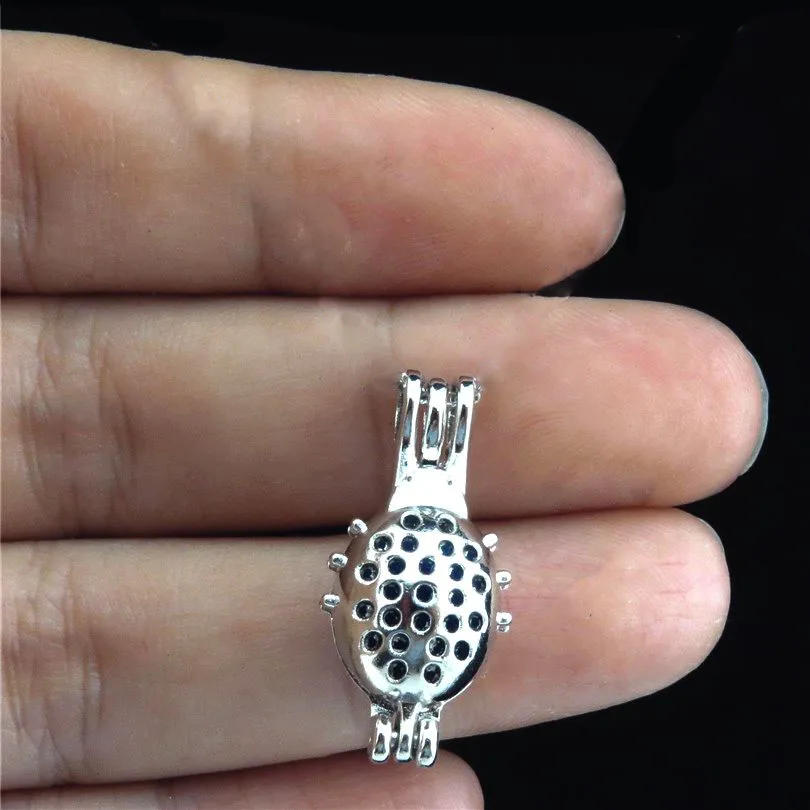 5 шт. новый этап коробка Медь Цепочки и ожерелья с Божьими коровками медальон