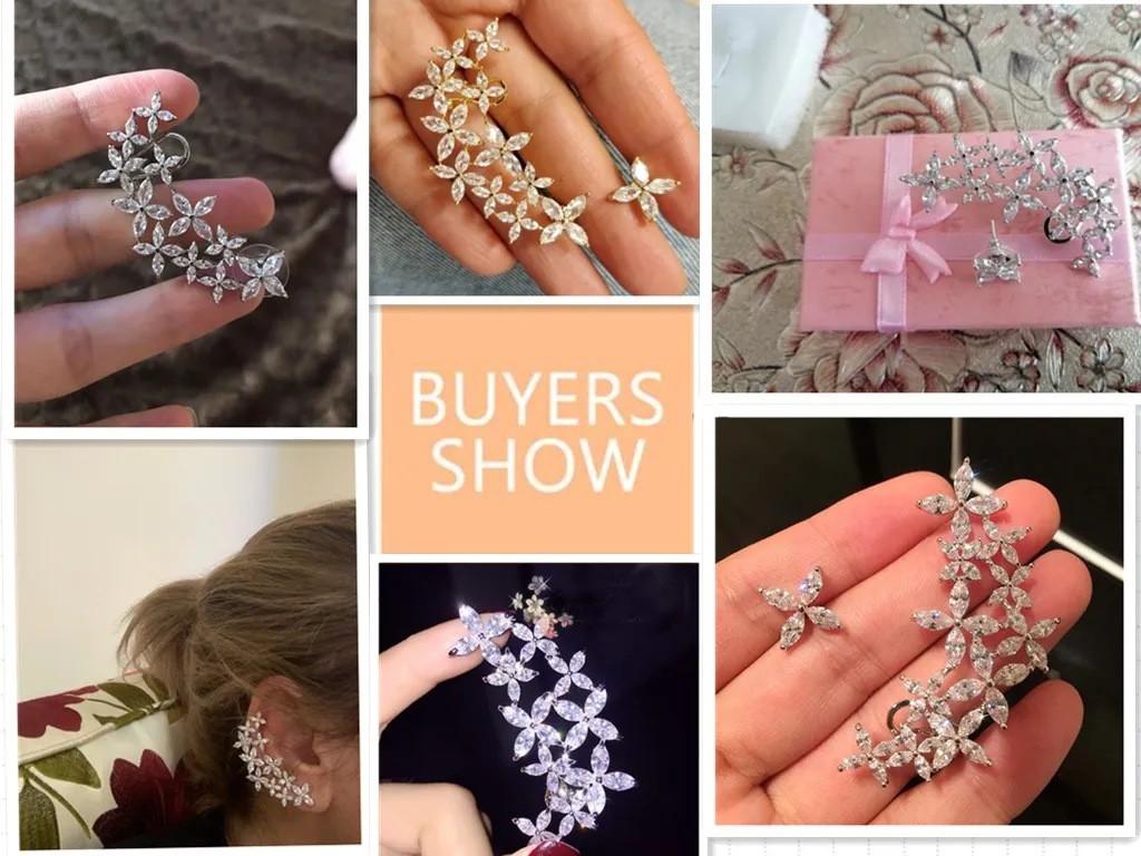 ZAKOL брендовые Роскошные серьги-гвоздики с кубическим цирконием для женщин модные