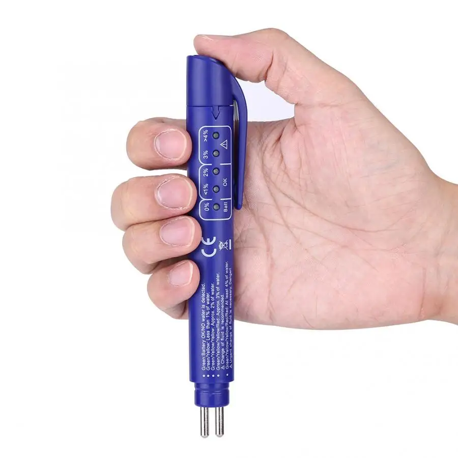 Авто 5 светодиодный Тормозная жидкость влаги Тесты er индикатор Ручка