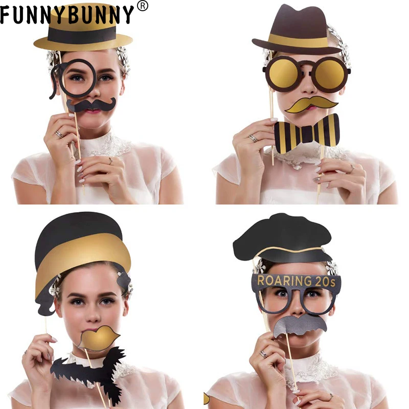 Фон для фотосъемки FUNNYBUNNY Party 42 шт. порывистые 20 футов реквизит 1920 s свадебные фото
