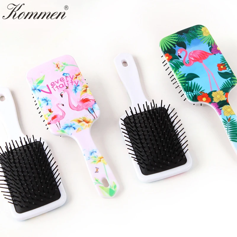 Kommen квадратная Большая пластина модная подушка безопасности расческа для волос