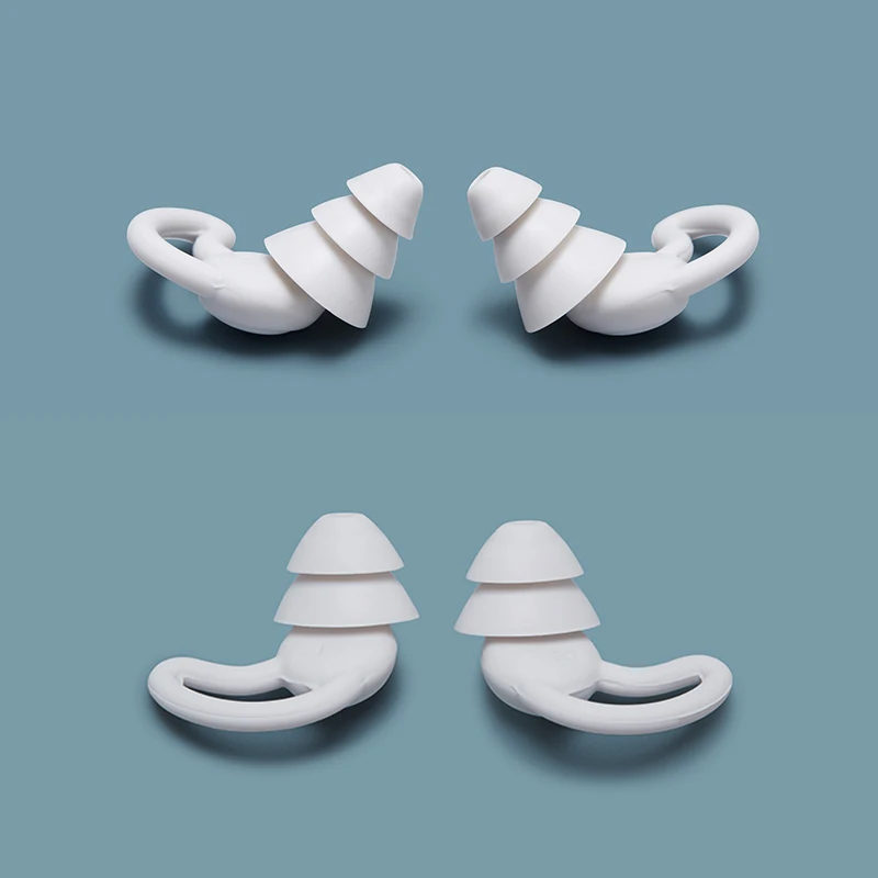 

2Pc Silicone Ear Plugs Noise Reduction Earplugs Waterproof Anti-Noise Sound Insulation Prevention Sleeping Aid Ear Protections