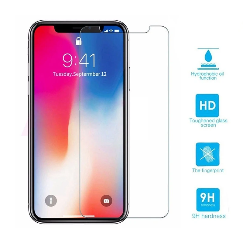Защитное закаленное стекло для iPhone 11 pro max 7 6s 8 plus XS Max XR X | Мобильные телефоны и