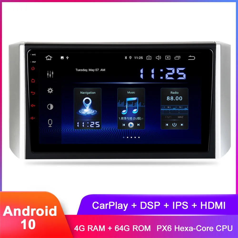 Dasaita 9 &quotIPS Android 10 автомобильное Стерео GPS для Xpander 2017 2018 In Dash 1 Din радио FM DSP аудио