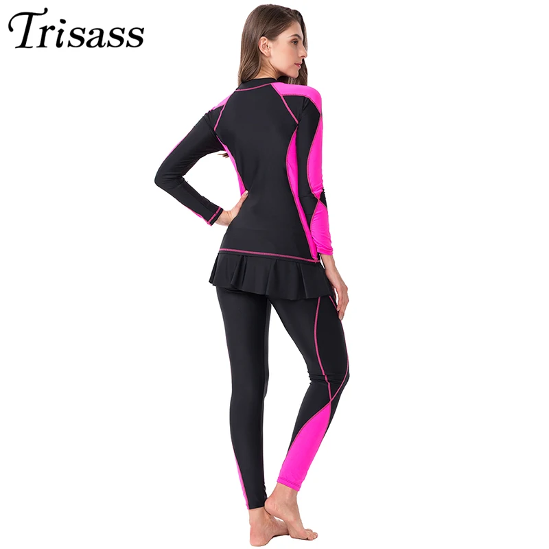 Trisass 2021 купальник из двух частей для женщин профессиональная спортивная юбка