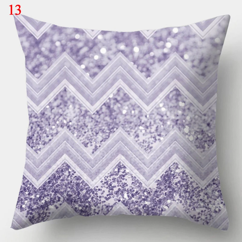 

1PC New Purple Geometric Pillow Covers Decorative Cushion Cover Throw Pillow Case for Home Sofa Decorative Square Pillow Cases