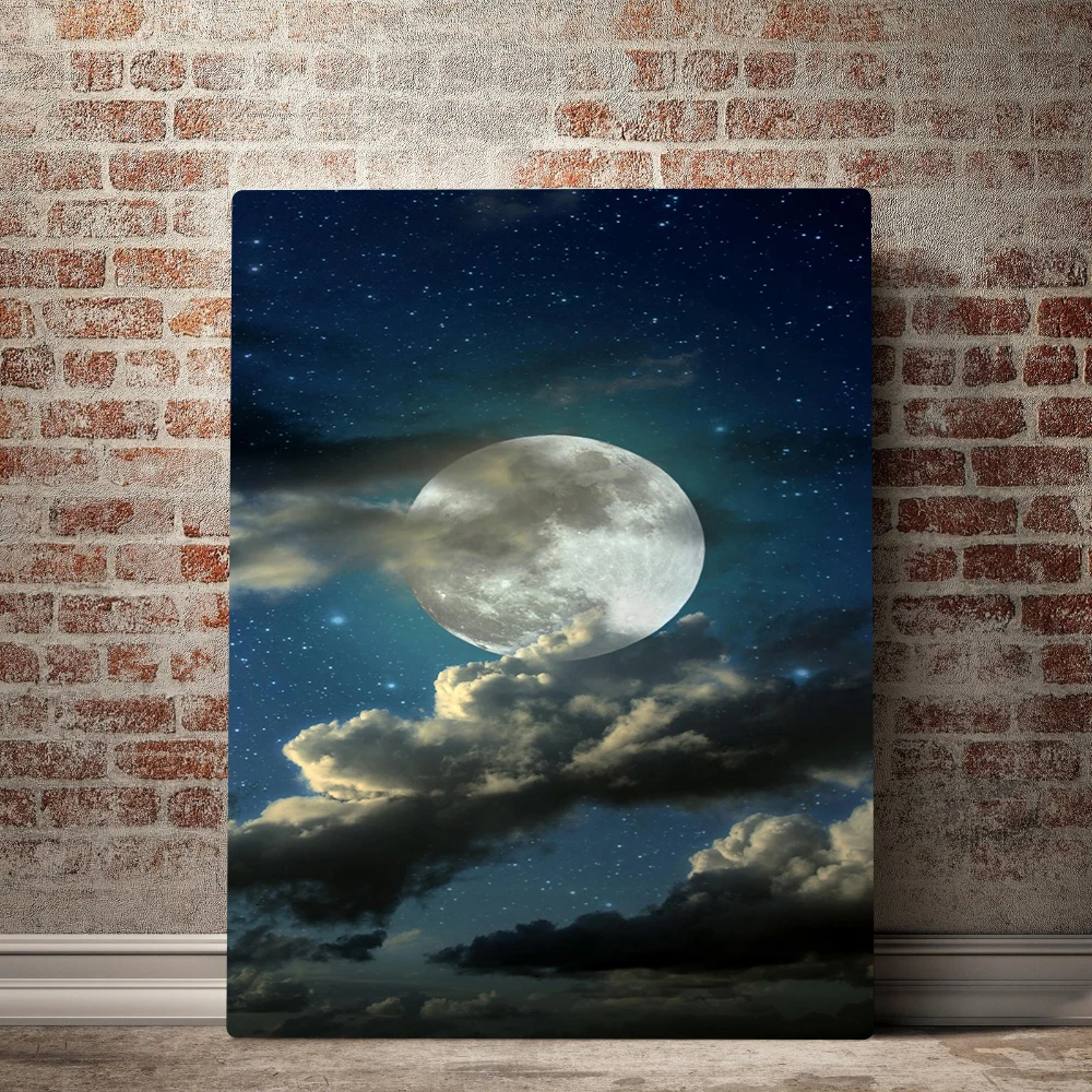 

Modern Home Decor Landscape Posters Painting Wall Cloud Moon Canvas Paintings Art Prints High Quality Modular Picture