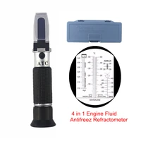 portable optical 4 in 1 engine fluid refractometer adblue propylene ethylene glycol car cleaning fluids battery fluids tester
