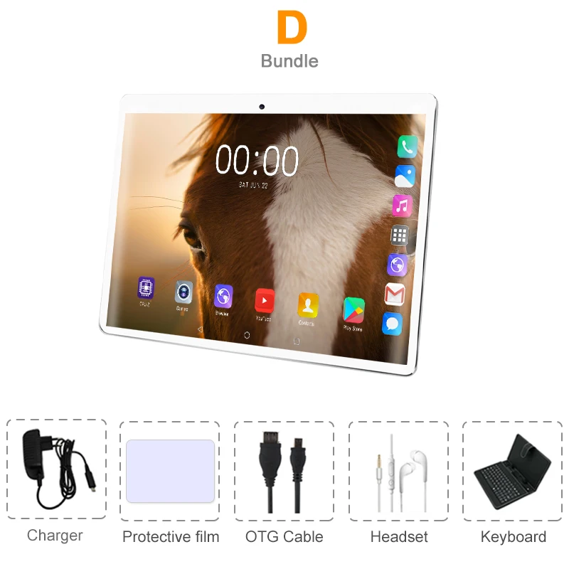 Комплект 4 Newset 10,1 дюймов планшетный ПК Android 8,0 4G Lte две SIM телефонные звонки планшеты 6 ГБ ОЗУ 64 Гб ПЗУ Восьмиядерный WiFi Bluetooth игровой 10 - Комплект: Комплект 4
