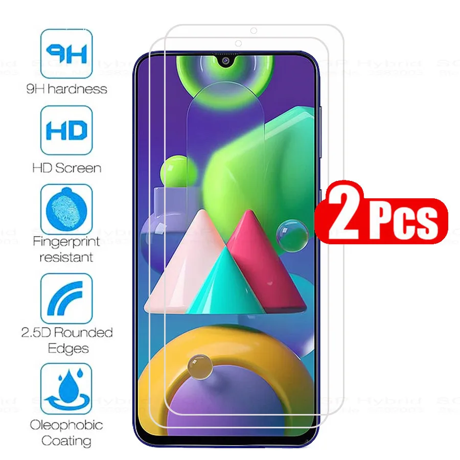 2 шт. Защитное стекло для samsung m21 защита экрана m 21 21m бронированное закаленное на
