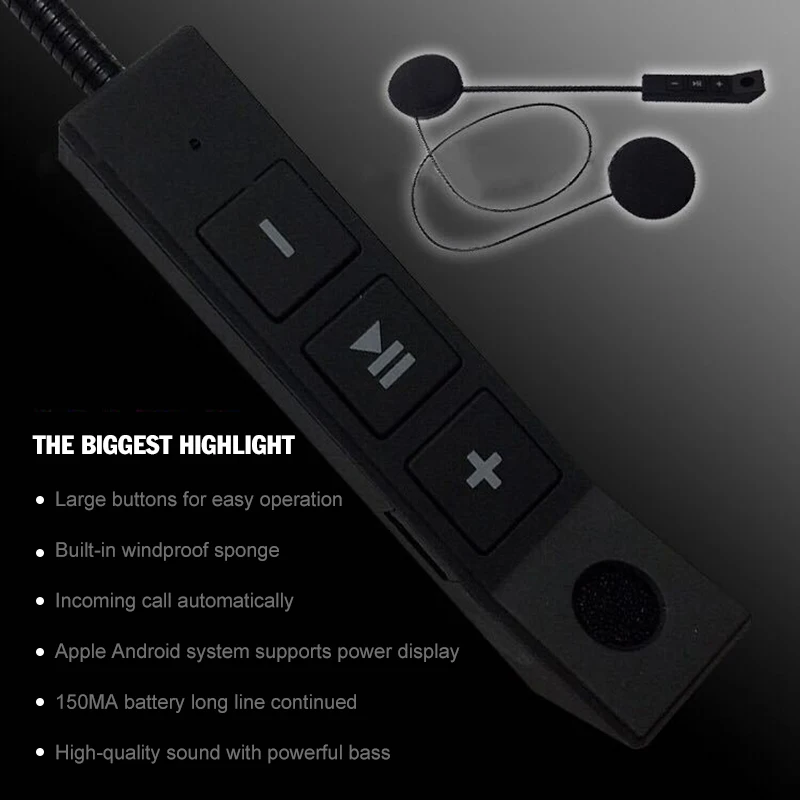 Bluetooth гарнитура для мотоциклетного шлема Беспроводная стереогарнитура режима