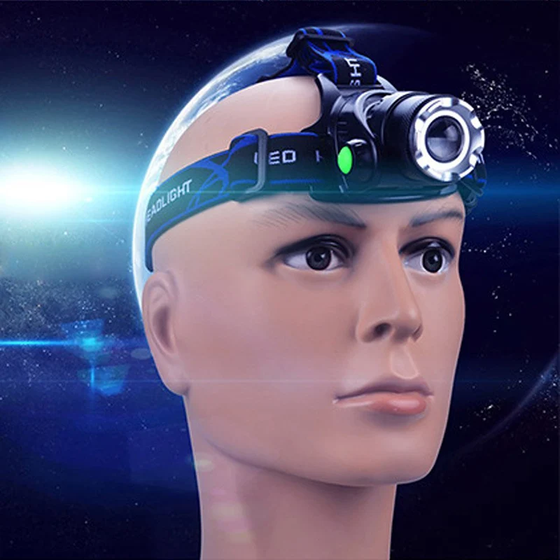 ZK20 Rechargeable Waterproof Flashlight Zoomable 3 Modes LED Head Lamp Work Helmet Flash Light Torch | Лампы и освещение