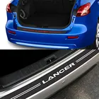 Протектор из углеродного волокна, наклейки на задний бампер автомобиля для Mitsubishi Lancer 10, 3, 9, защита багажника, защита от царапин, автомобильные аксессуары