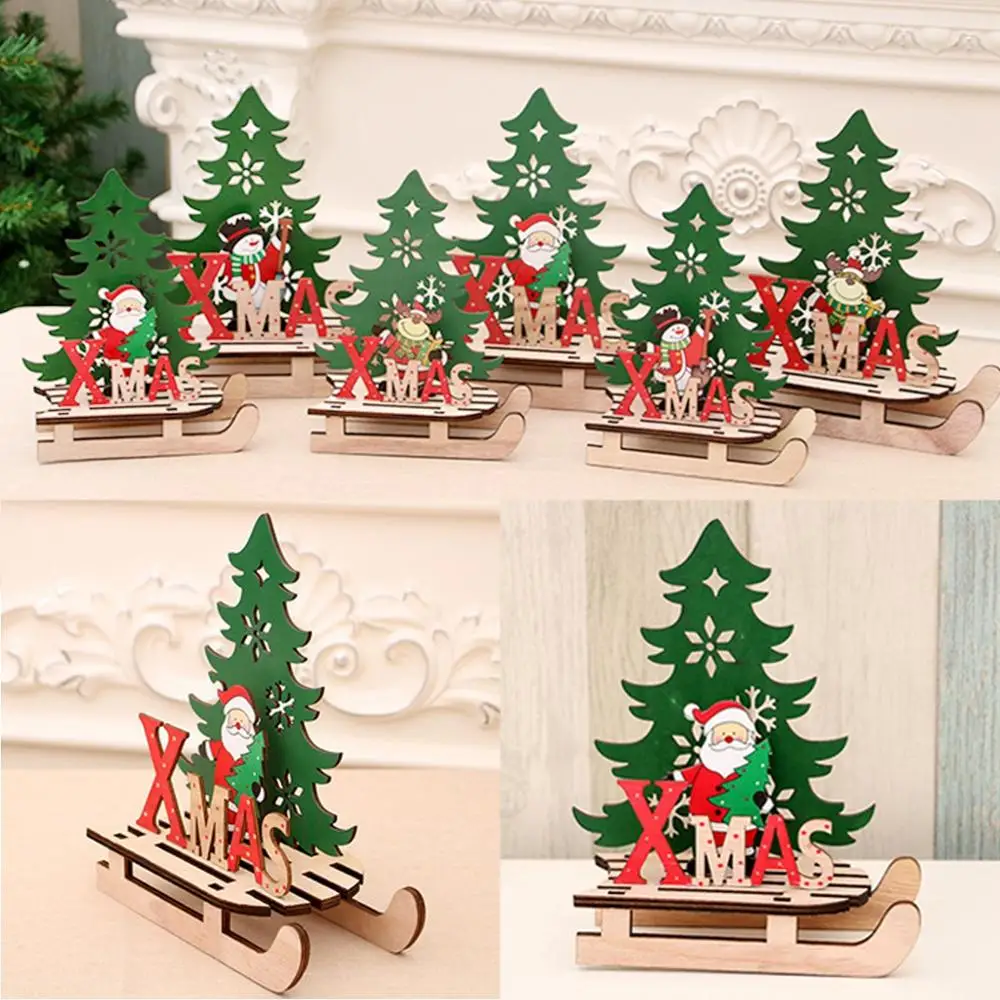 Huiran Merry Christmas, Санта-Клаус, лося, украшения, деревянные елки, украшения для дома,, Рождественский Декор, подарок на год