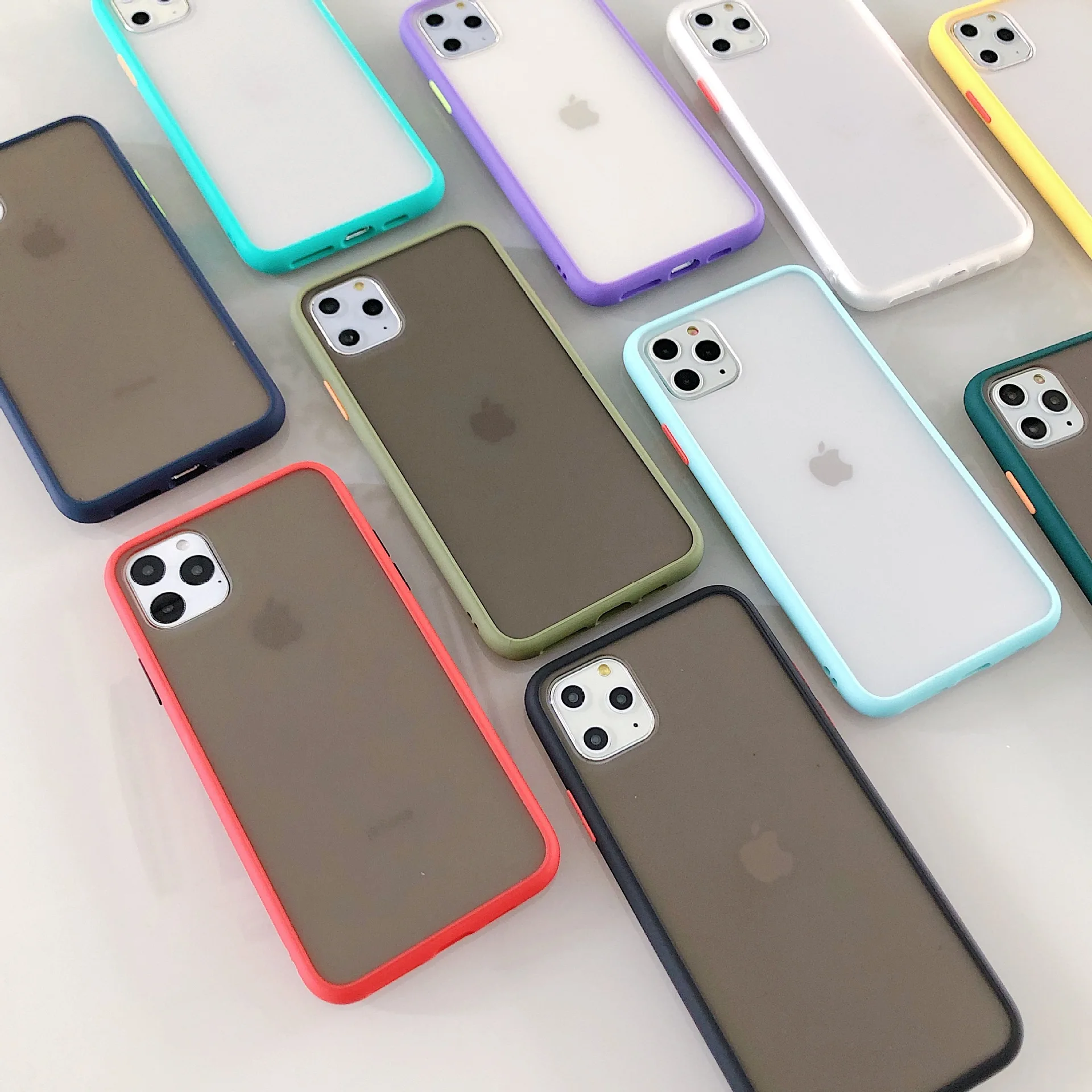 Ударопрочный матовый чехол для Iphone 11 Pro Max XR XS 7 8 6 S Plus силиконовый |