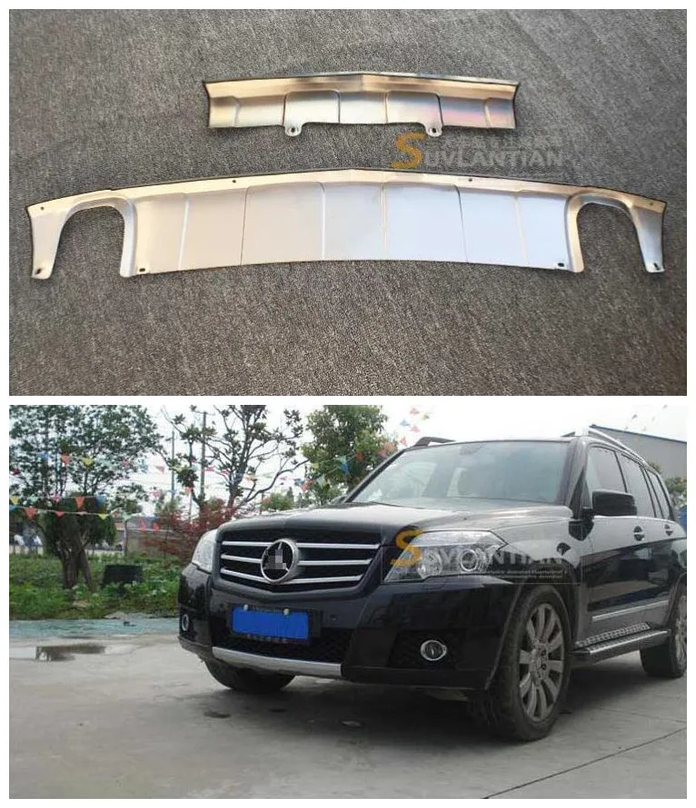 Защитная накладка переднего заднего бампера из нержавеющей стали для Benz X204 GLK GLK260