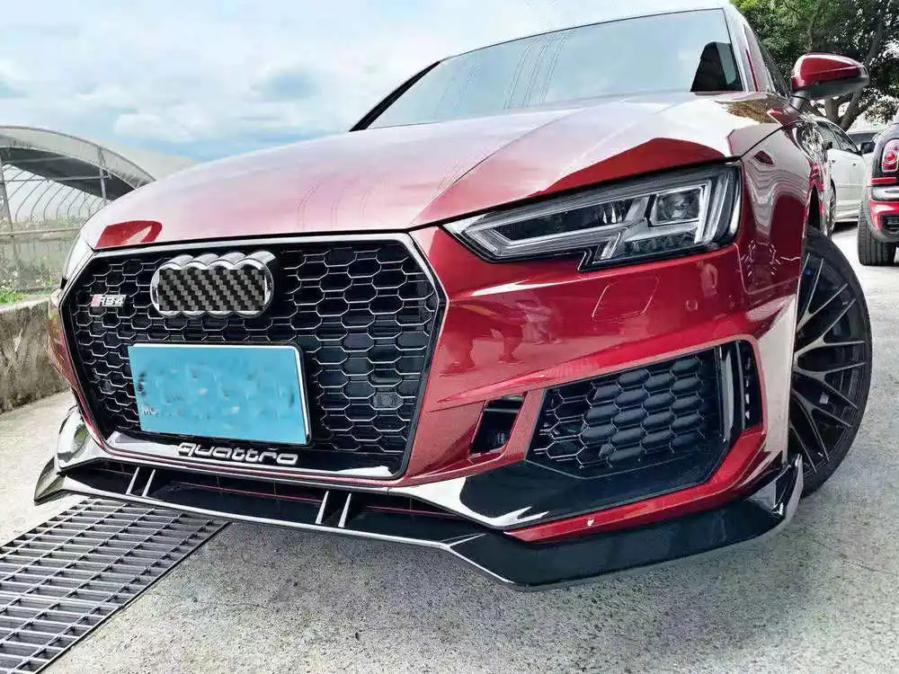 RS4 набор внешних комплектующих к автомобилю для Audi A4- переднего бампера и передней губы и переднего гриля/заднего бампера и заднего диффузора губ