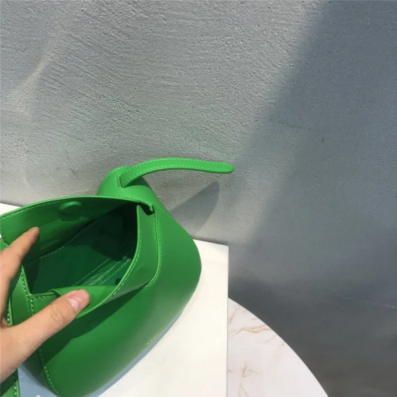 

Fashion real leather bag metal handbag niche design armpit single shoulder oblique span large capacity women's Bag Fashion