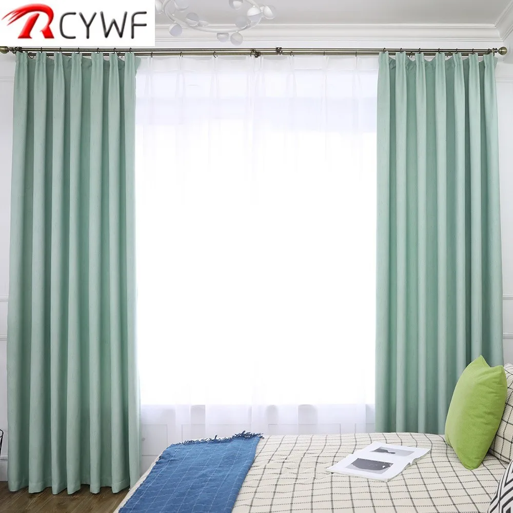 Искусственные льняные занавески для спальни Rideaux окна Заказные клетчатые