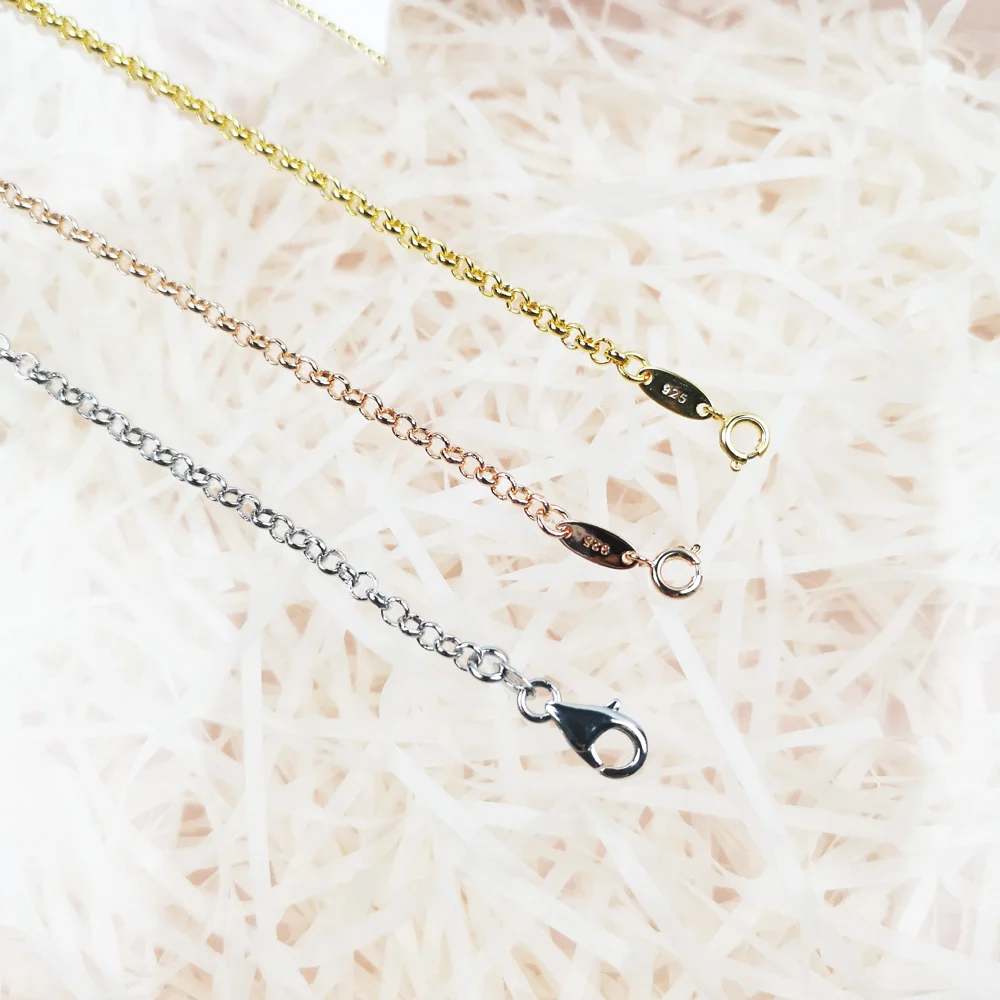 Ожерелье женское круглое из серебра 2019 пробы с цепочкой 925|Ожерелья| |