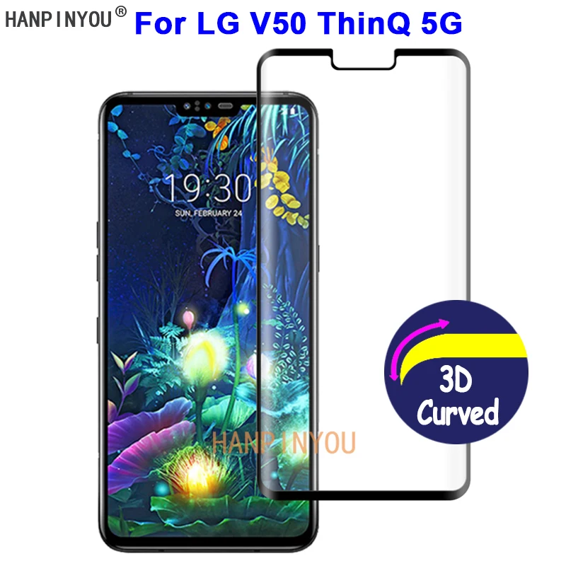 Для LG V50 ThinQ 5G 6 4 &quotтвердость 9H 3D полное покрытие тонкое закаленное изогнутое