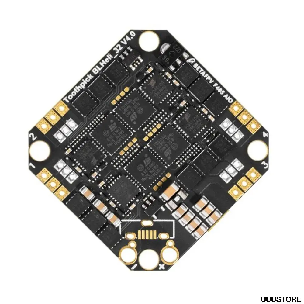 Ультралегкая зубочистка 25 5x25 5 мм Betafpv F405 F4 2-4S Контроллер полета AIO 20A BLheli_32 V4 4 в 1