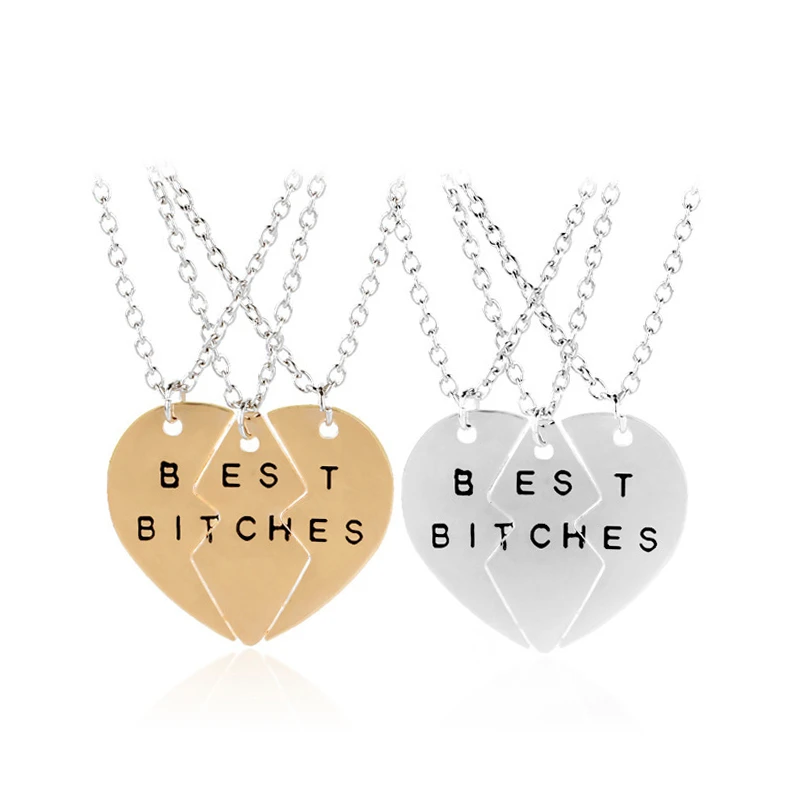 Ожерелья серебряного цвета для женщин девушек сестер подружек ювелирные изделия